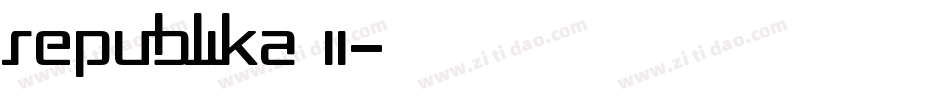 Republika II字体转换
